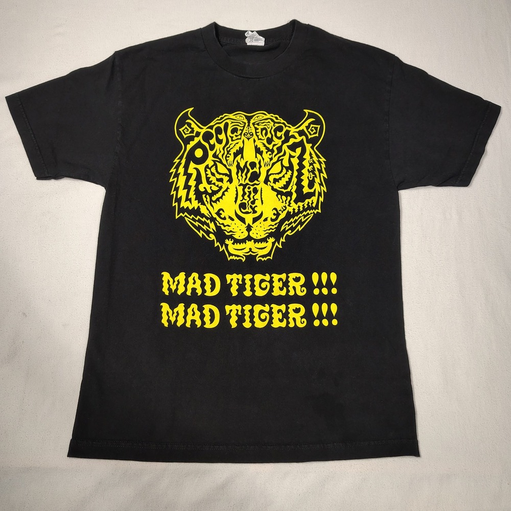 VINTAGE Peelander Z Shirt Large Black Cotton Mad Tiger Official Alstyle Band Tee